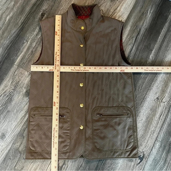 vintage DEVERNOIS Knit Lined Wool Blend Vest Snap Up - Size Medium - Picture 16 of 16